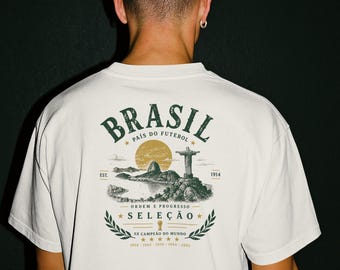 Brasil World Cup 2026 Soccer Vintage Tee, O Jogo Bonito, Brazil Soccer Tee, Brasil Graphic Tee, World Cup Fan Gift, Football Lover Shirt