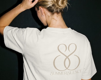 Summer Silence Collection, Oversized T-Shirt Men Women, Streetwear Minimal Basic Tee, Casual Unisex Cotton Shirt, Shirt, Graphic Shirt, Tee
