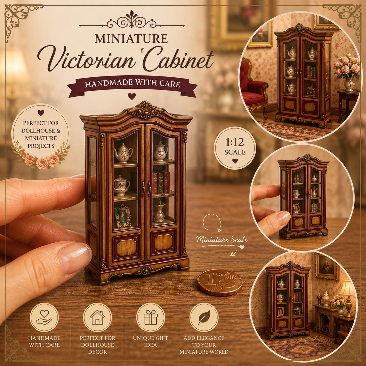 Antique bookcase - Etsy 日本
