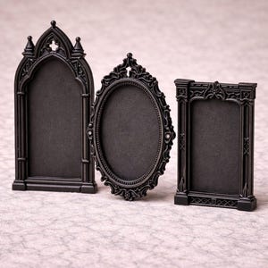 Gothic Miniature Frames STL: Vampire Dollhouse Diorama Wall Decor (Digital Download)