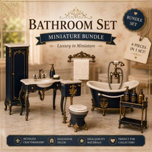 Dollhouse bathroom - Etsy 日本