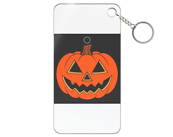 Jack-o'-Lantern Charm — Gothic Halloween Keychain