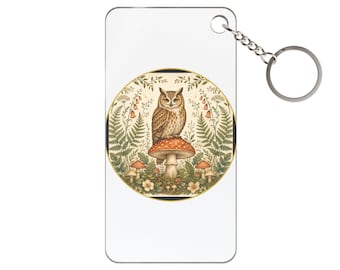 Gothic Raven Keychain Charm | Dark Academia Accessory