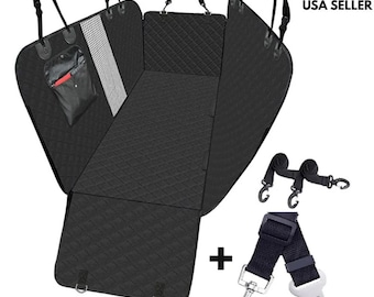 Pet-Travel Mat Waterproof Dog Car Seat Cover Pad Full Surrounded Rear Back Bench USA SELLER