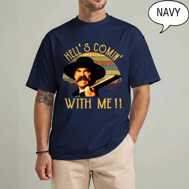 Doc Holliday Vintage T-Shirt, Tombstone Western Quote Tee image 6