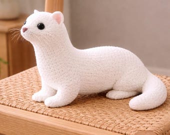Realistic Ferret Crochet Pattern, Amigurumi Ferret PDF Tutorial, Beginner Friendly Plush Animal