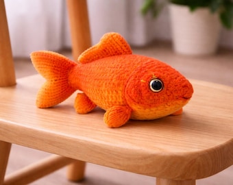 Crochet Koi Fish Pattern, Amigurumi Plush Toy Tutorial (PDF Download)