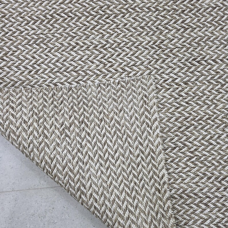 Handwoven Wool Herringbone Rug: Boho Scandi Flatweave Dhurrie 5x8 - Etsy