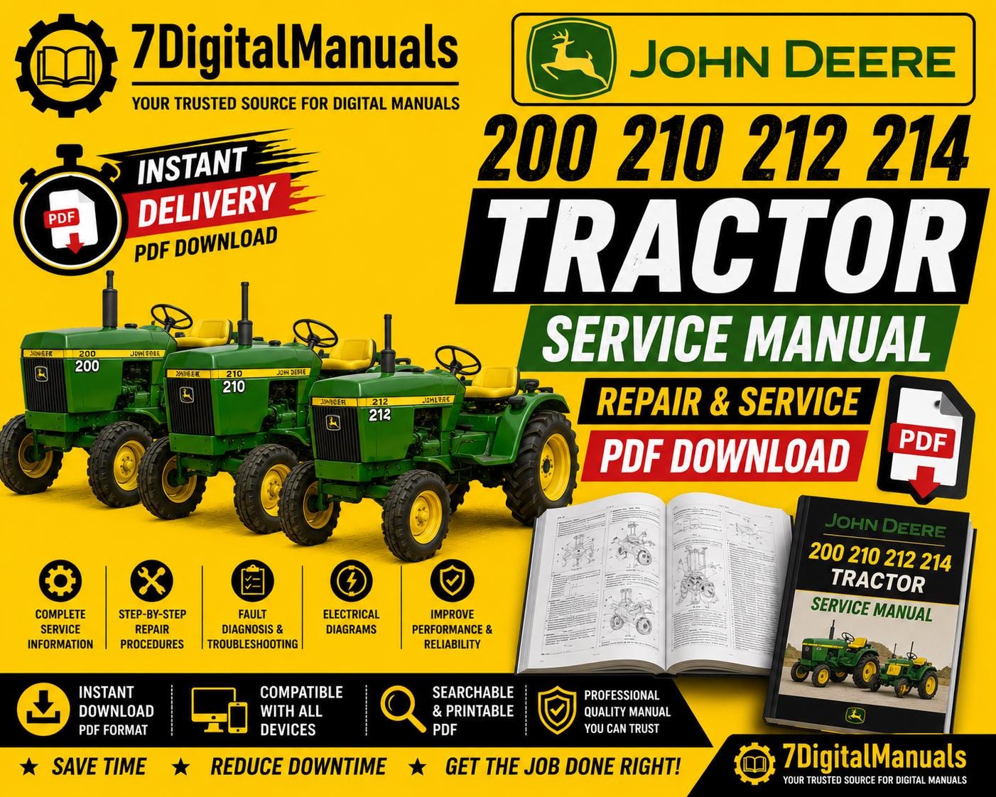 John deere manual - Etsy 日本