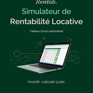 Rental Profitability Calculator (Excel) | Real Estate Investment Simulator + Purchase Checklist | Cash Flow Net Yield France