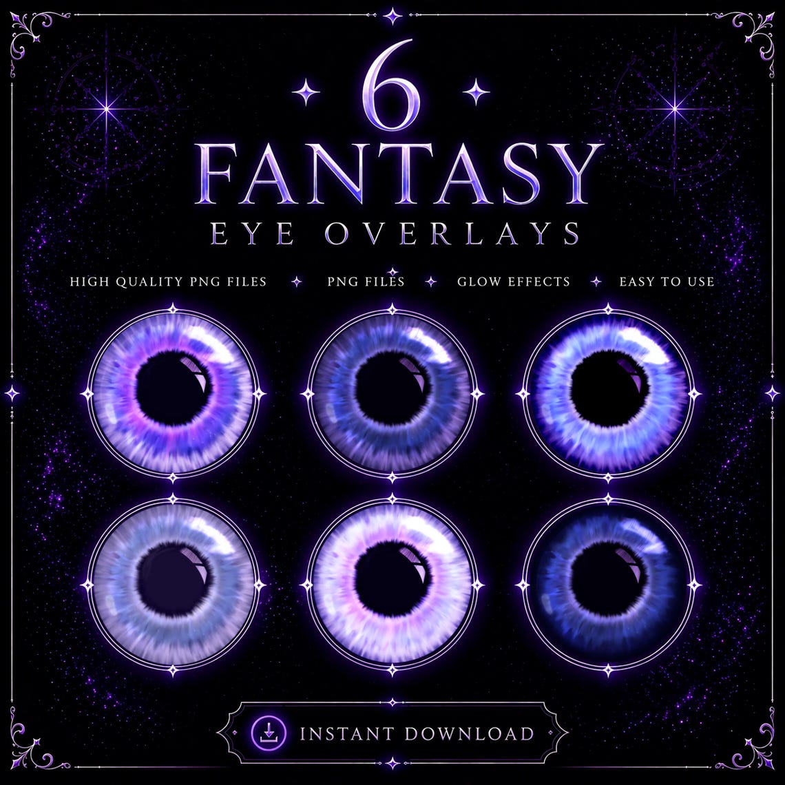 Fantasy Eye Overlay Mini Pack PNG – Magical Glow Effect - Etsy