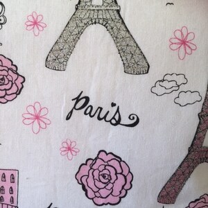 Paris and Eiffel Tower print Messengerbag/crossbody bag/purse/handbag image 4