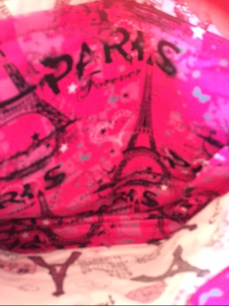 Paris and Eiffel Tower print Messengerbag/crossbody bag/purse/handbag image 2