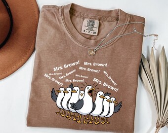 Funny Teacher Shirt, Personalized Teacher Name Shirt, Mrs Brown Classroom Tee, Seagull Teacher T-Shirt, Back To School Teacher Gift