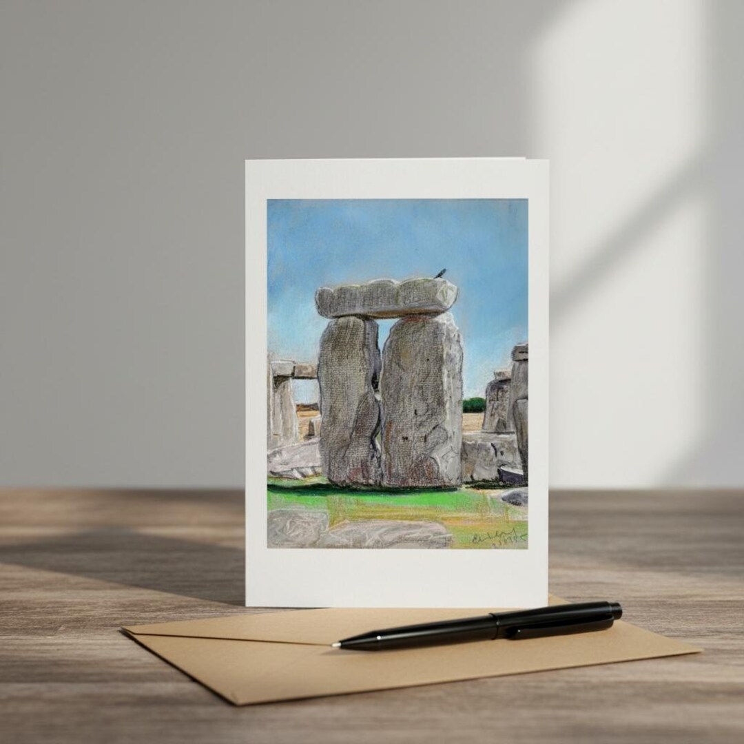 Fine Art Greetings Card, Stonehenge in Summer, Souvenir for Visitors - Etsy