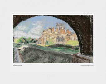 Biddulph Grange Garden Historic Landscape A4 Art Print, Pastel or Muted Interiors