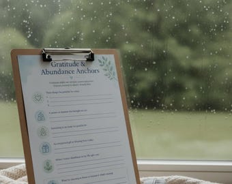 Dziennik Wieczornej Refleksji i Łaski do Wydruku, Wersja Cyfrowa, Zeszyt Ćwiczeń Dotyczących Zdrowia Psychicznego, Planer Samoopieki, Szablon Dziennika Uważności