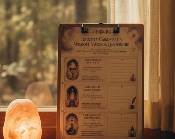 Tarjetas de identidad con mentalidad bíblica para imprimir, afirmaciones basadas en la fe, gratitud y crecimiento espiritual, descarga digital, tarjetas con mentalidad bíblica