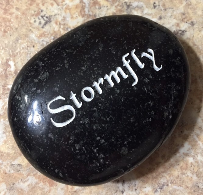 Custom Engraved 2 - 3 Inch Etched Stone Dark Gray Black color Stones …