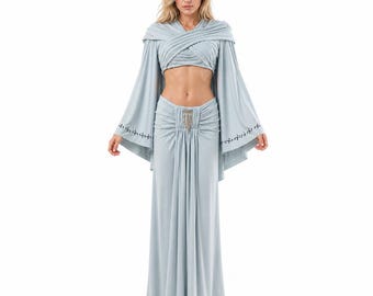 Amidalakostuum, Galactische Koningin-jurk, Space Princess-cosplay-outfit, SciFi Fantasy, Dameskleding