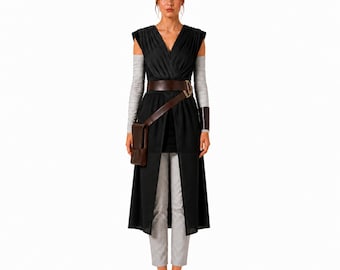 Star Wars Rey-cosplaykostuum, Skywalker Jedi Resistance, Scavenger Heroine, Halloween-outfit, vintage kleding