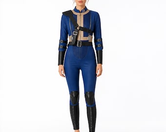 Fallout Vault 33-jumpsuit, cosplaykostuum, Wasteland Survivor, gamer, Halloween-outfit dames