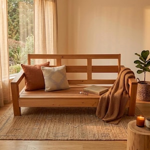 DIY Modern Wood Sofa Plans Outdoor & Indoor Minimalist Daybed