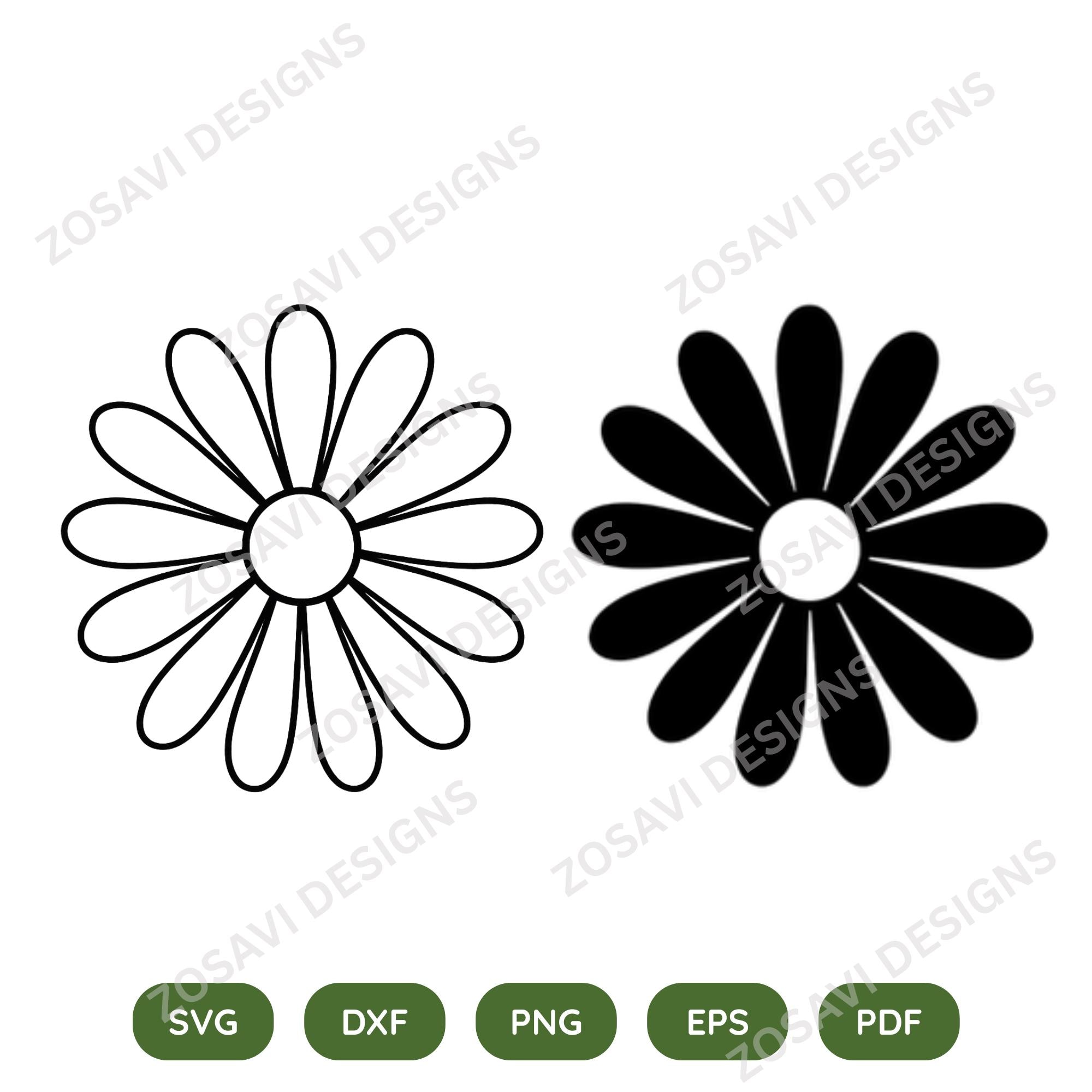 DAISY SVG FILE- Digital Download - Etsy