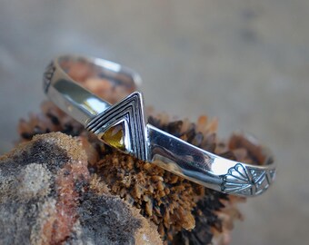Hold Space Cuff || Citrine