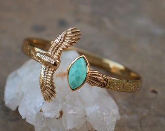 Elder Bird || Turquoise Cuff