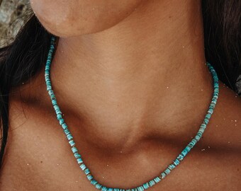 Heishi Turquoise || Gemstone Necklace