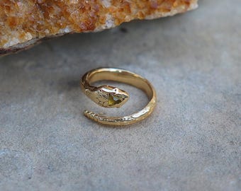 Serpent Ring || Citrine