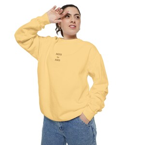 Sudadera con el lema "De señorita a señora" / Sudadera para compromiso nupcial