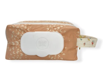 Universal Diaper Wipes Pouch, Travel Organizer, Diaper Bag Insert, Double Zipper