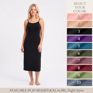 Plus Size Cotton Modal Nightgown | Spaghetti Strap Sleep Dress, Summer Loungewear