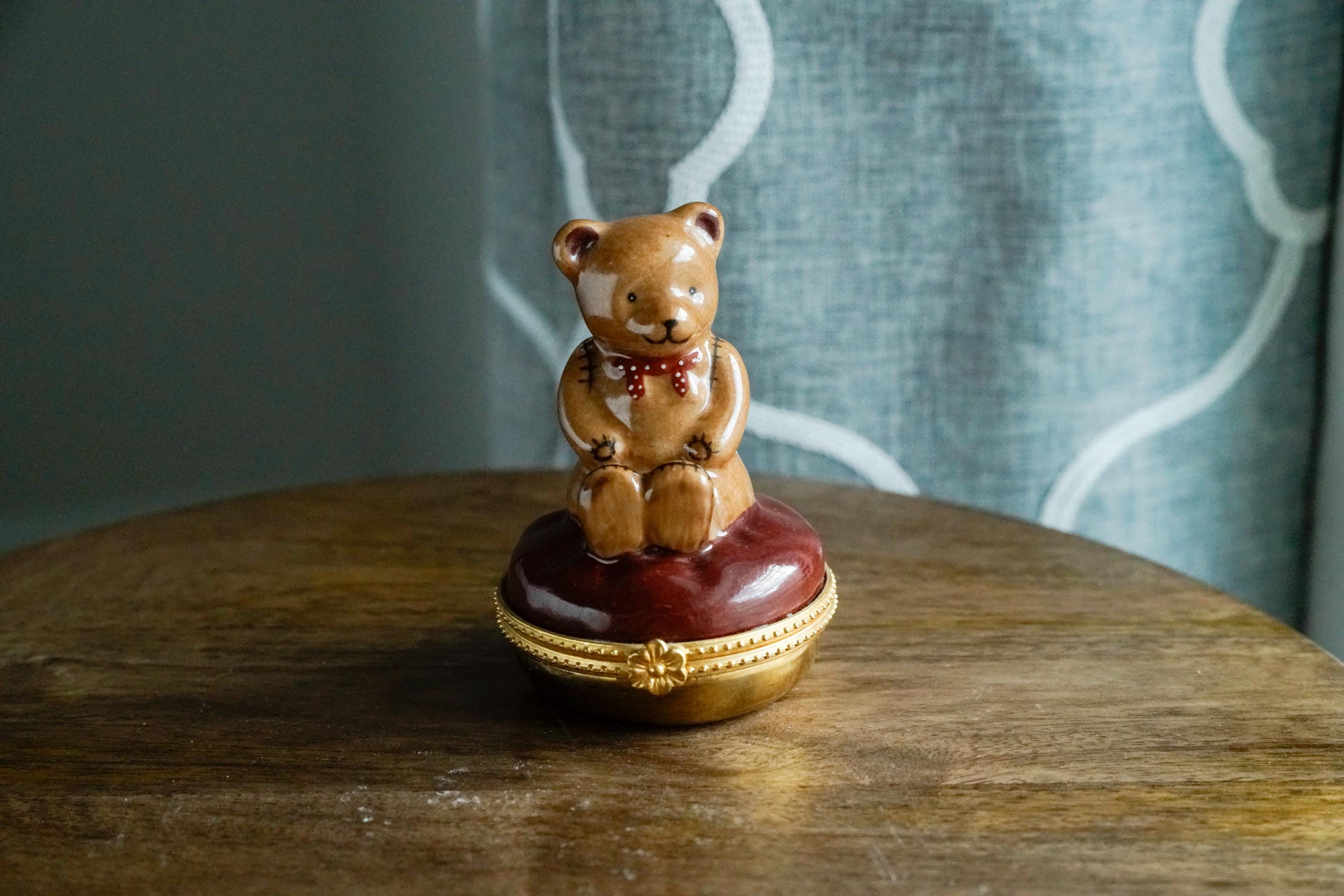 Vintage Porcelain Keepsake Box - Etsy