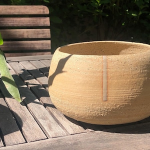 Minimalist Groggy Stoneware Vessel, Transparent Glaze, High-Fired Utilitarian Pottery