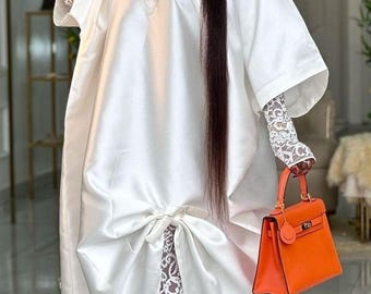 African Damask Boubou: Nigerian Kaftan Maxi Dress, Danshiki, Jalabia, wedding dress, rich Aunty vibes