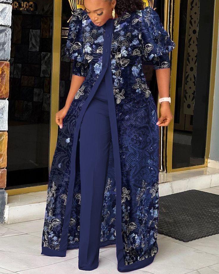 laced with gold maxi dress blue Red Lace Illusion Sleeve Dramatic Trumpet Satin Prom Dress – Brydealo main image 1