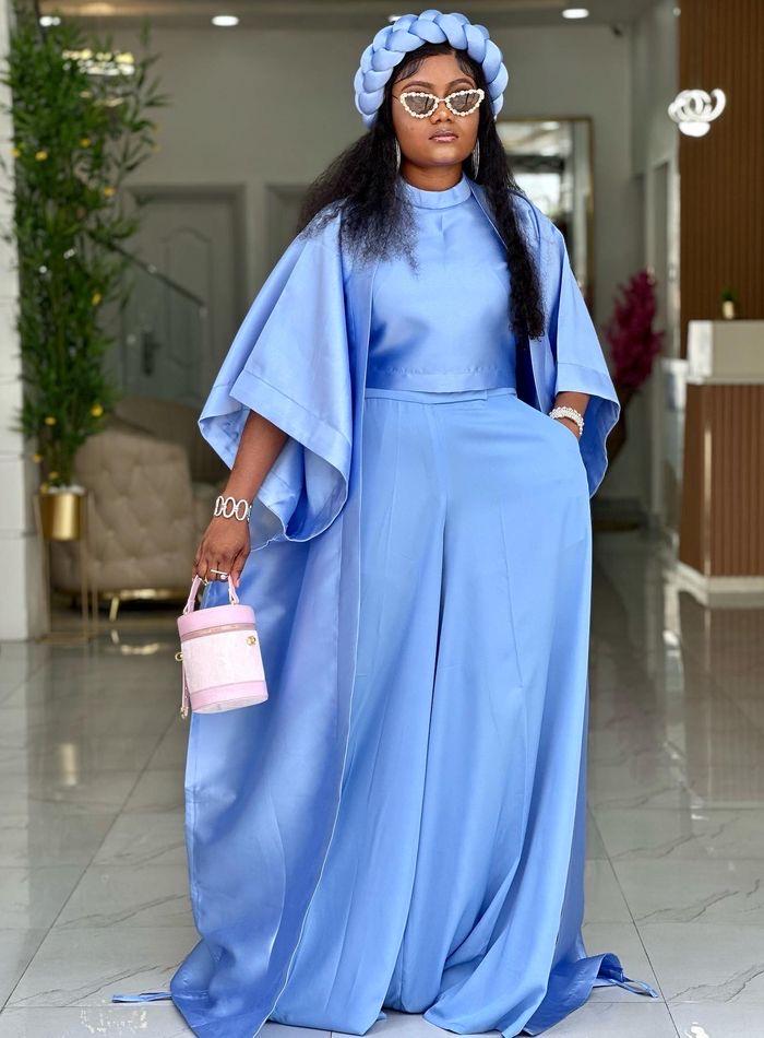 floor length one piece dress One piece floor length dress with added flounce at side – Samant Chauhan main image 0