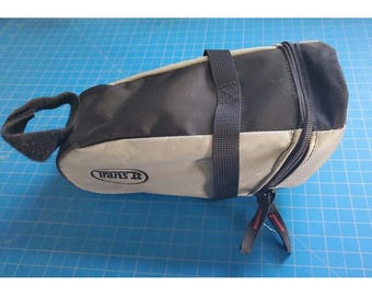 Trans It Bike Under Saddle Bag Nylon Reflective Trim Gray & Black