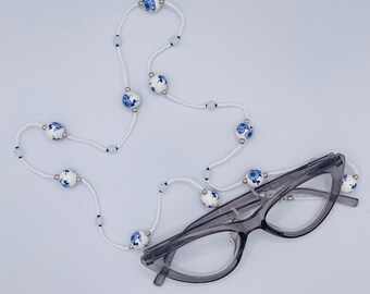 True Blue Eyeglass Chain/Necklace