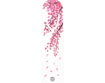 Watercolor Cherry Blossoms Aluminum Bookmark