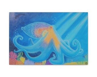 Ocean Glow Matte Canvas Print