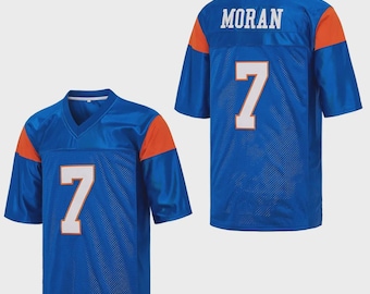 Camiseta de fútbol americano Blue Mountain State 7 Alex Moran 54 Thad Castle con bordado azul