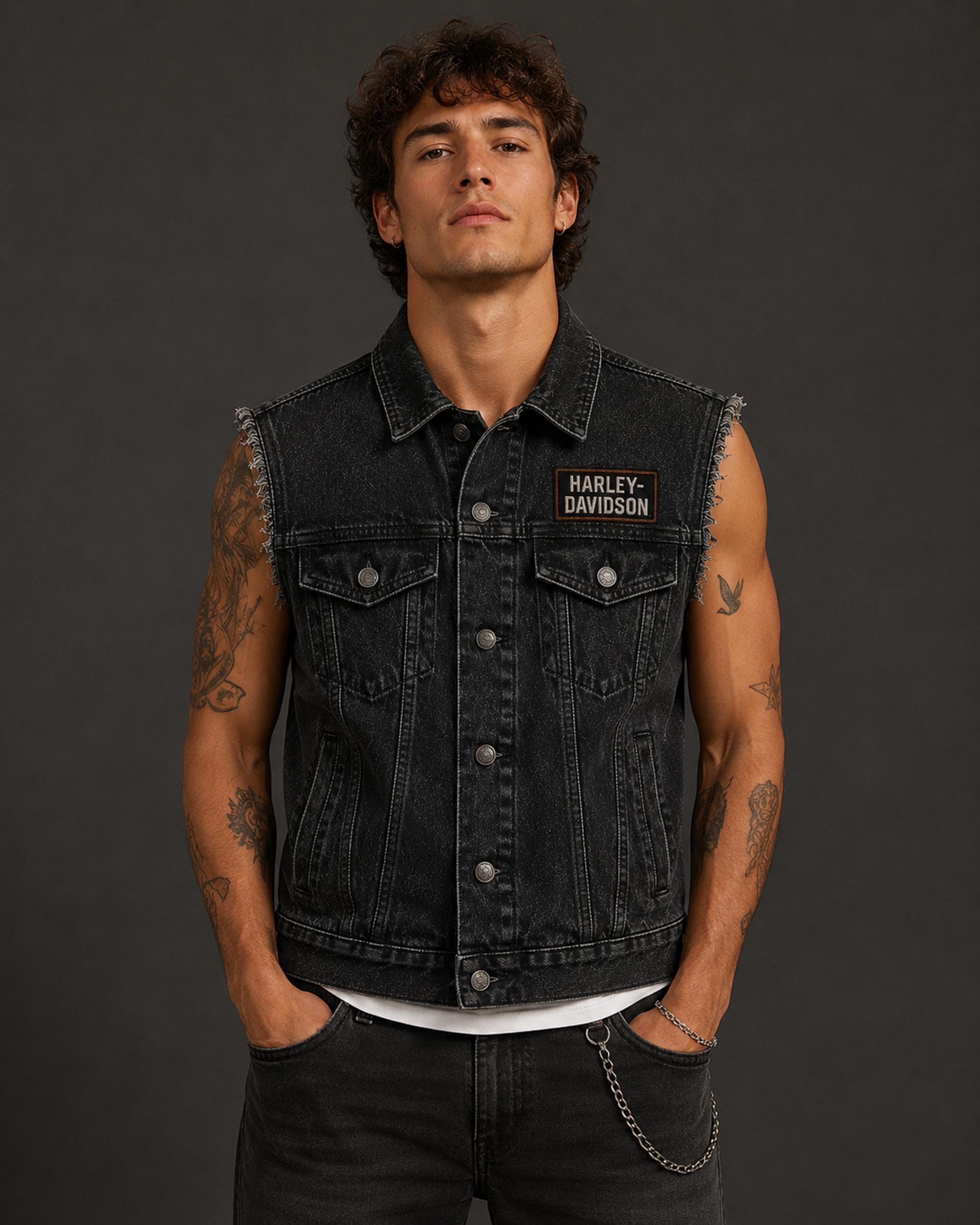 Metal denim vests - Etsy 日本