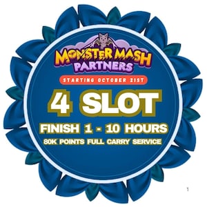 Mogo Event Partners event Full Carry - 4 Slot - 1 to 10 hours Completion