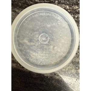 Vintage Tupperware Seal 295-14 Replacement Lid Translucent White Made in USA