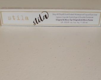 Stila Stay All Day Wasserdichte, flüssige Eyeliner-Flüssigkeit mit zwei Enden 0,033 fl oz