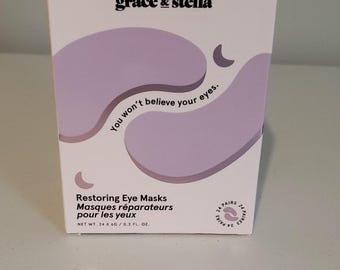 Grace & Stella Restoring Eye Masks 24 Pairs Purple Under Eye Treatment